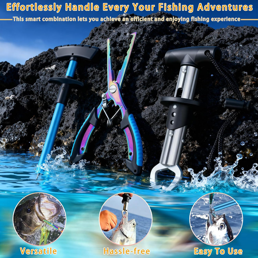 Fishing Backpack with Tackle Boxes and Rod Holder, Cooler, 30L Large Tackle Bag with Fishing Gear Lures Kit, Waterproof Bottom Tackle Backpack Fish Set Gifts for Men Women-Black Back Pack
