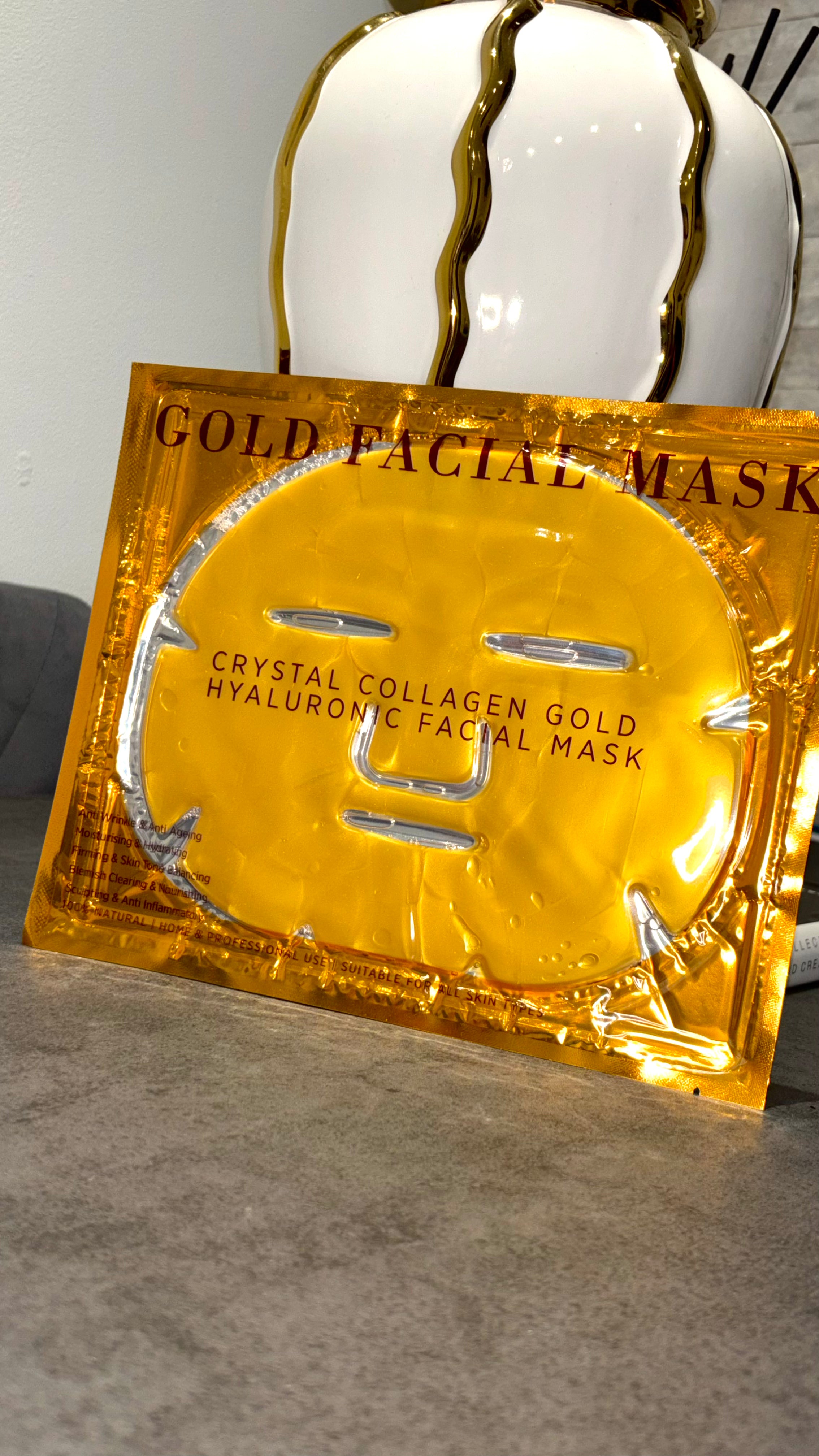 CRYSTAL COLLAGEN GOLD HYALURONIC FACIAL MASK