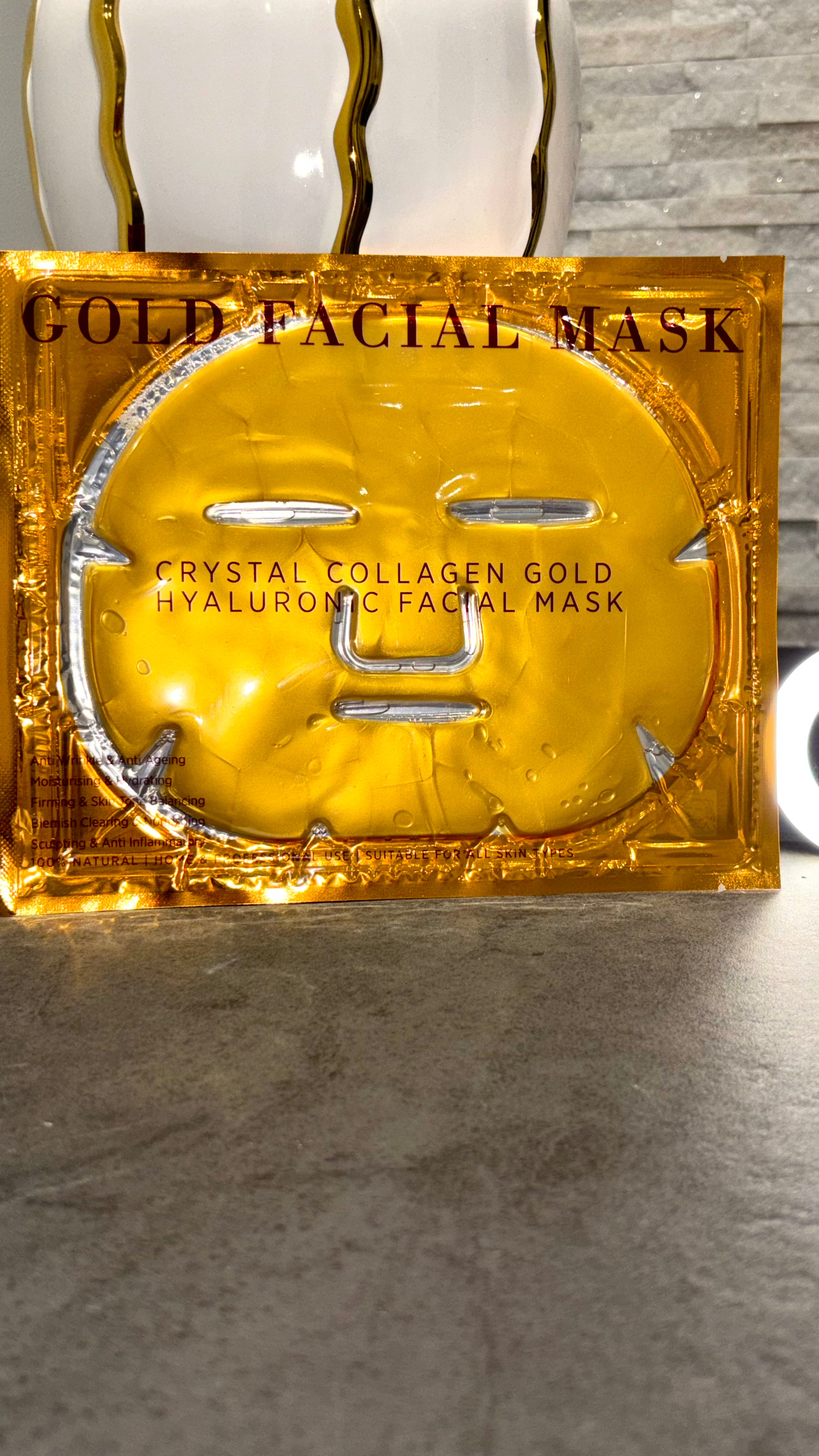 CRYSTAL COLLAGEN GOLD HYALURONIC FACIAL MASK